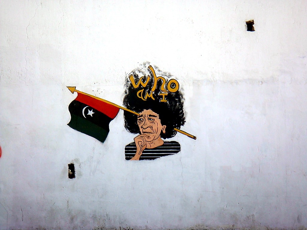 Post-revolution street art photographed in Libya in early 2012
