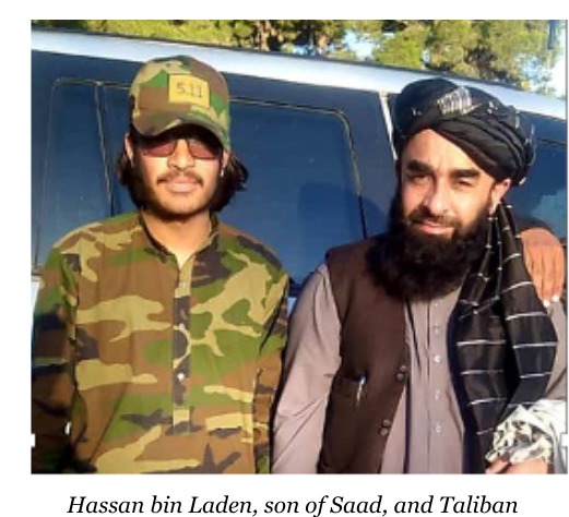 Hassan bin Laden and Taliban spokesman Zabihullah Mujahid