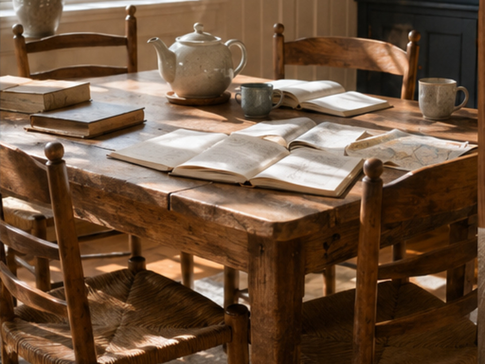 People sharing ideas around a table